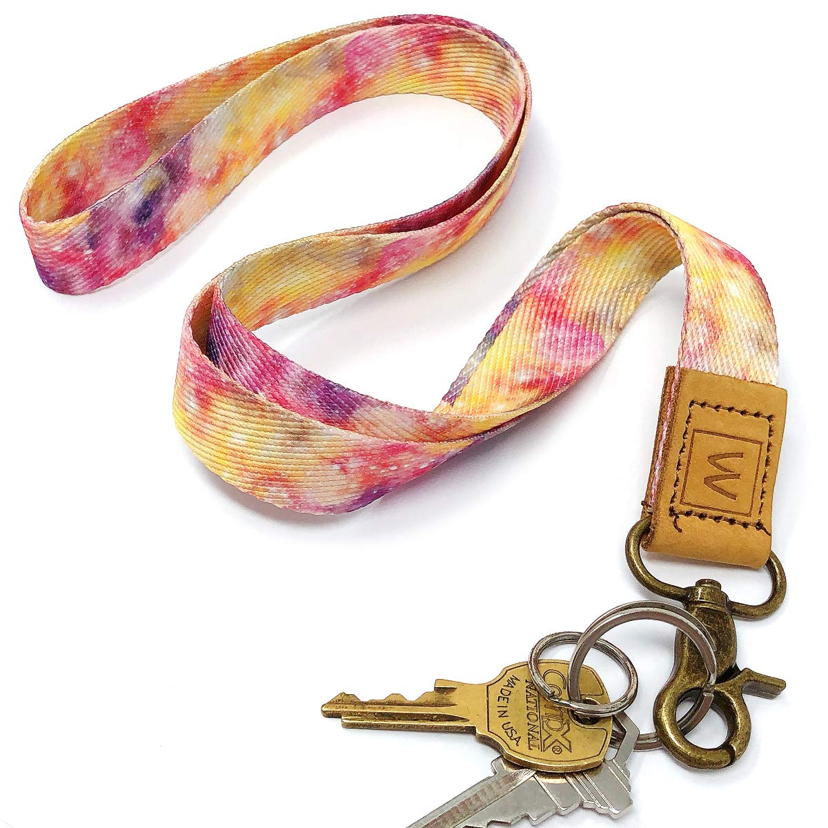 Allydrew Premium Lanyard Keychain & ID Badge Holder - Durable Neck Strap for Work, School, Events & Security Access
