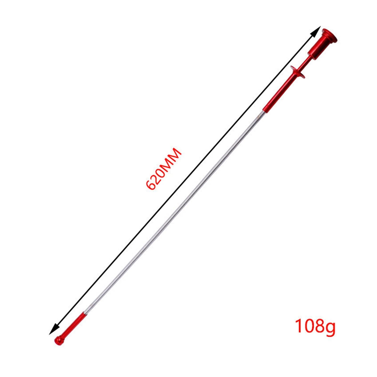 MGRAS 620mm Flexible Strong Magnetic Telescopic Pickup Tool with LED Light - Blue Suction Bar Claw for Metal Nuts, Bolts, and Screws - Ideal for Automotive Repair and DIY Projects