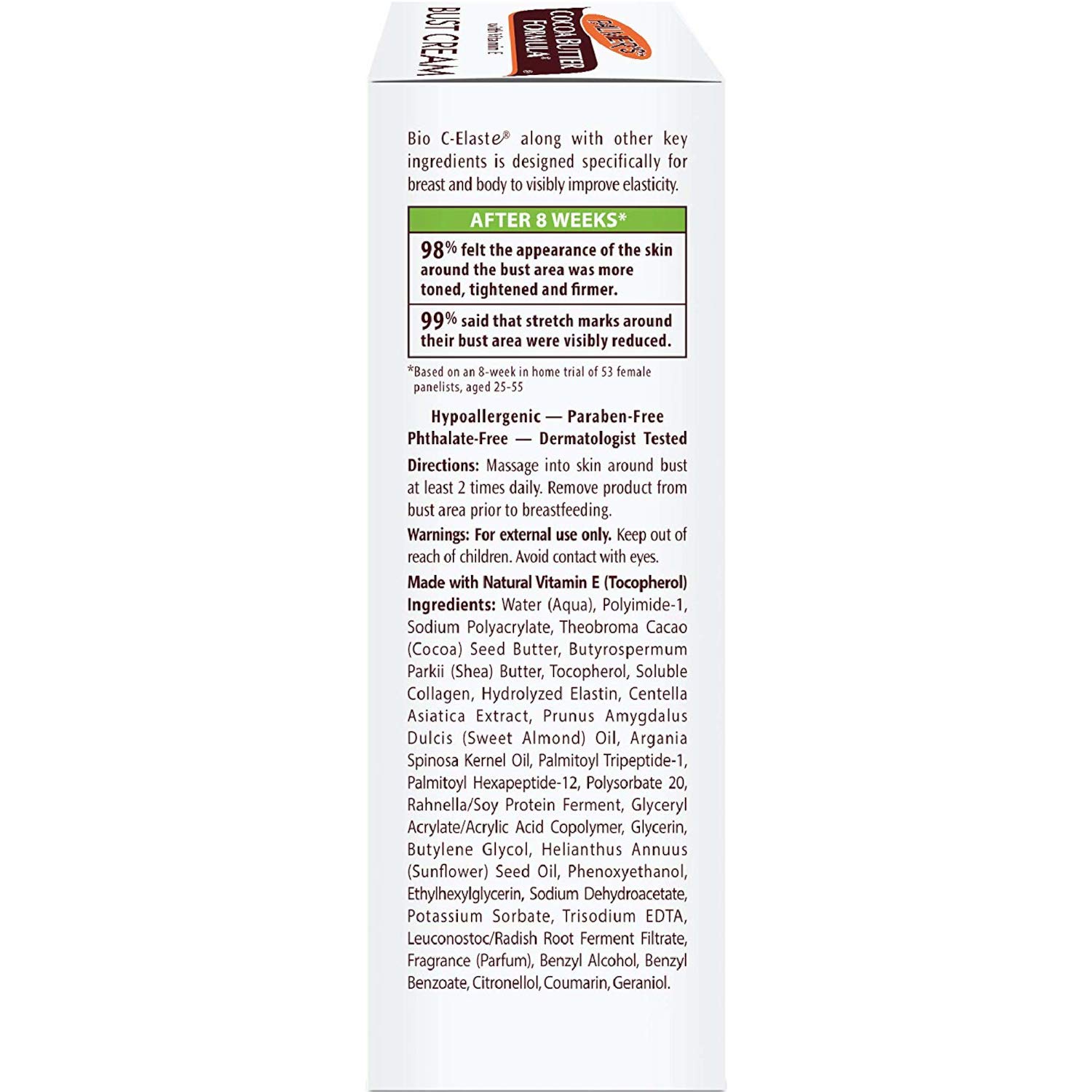 Palmer's Cocoa Butter Formula Bust Firming Massage Cream 4.4 oz (Pack of 9) - Skin Tightening & Moisturizing Lotion for Women - Perfect for Post-Pregnancy, Weight Loss & Anti-Aging Care