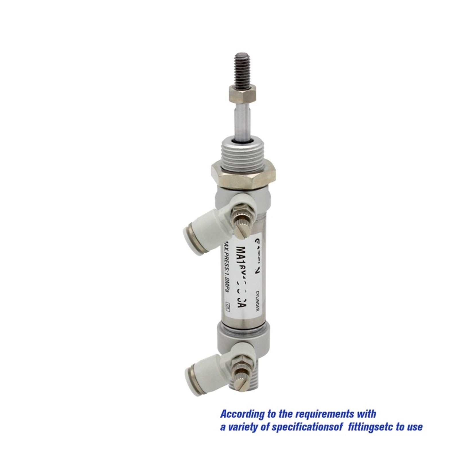 MA40x50S-CA Mini Pneumatic Cylinder - 40MM Bore, 25-500mm Stroke, Double-Acting with Built-in Magnet for Automation & Industrial Applications (MA40X150S, Pivot Mount) - Perfect for CNC Machines, Packaging Equipment & Robotics
