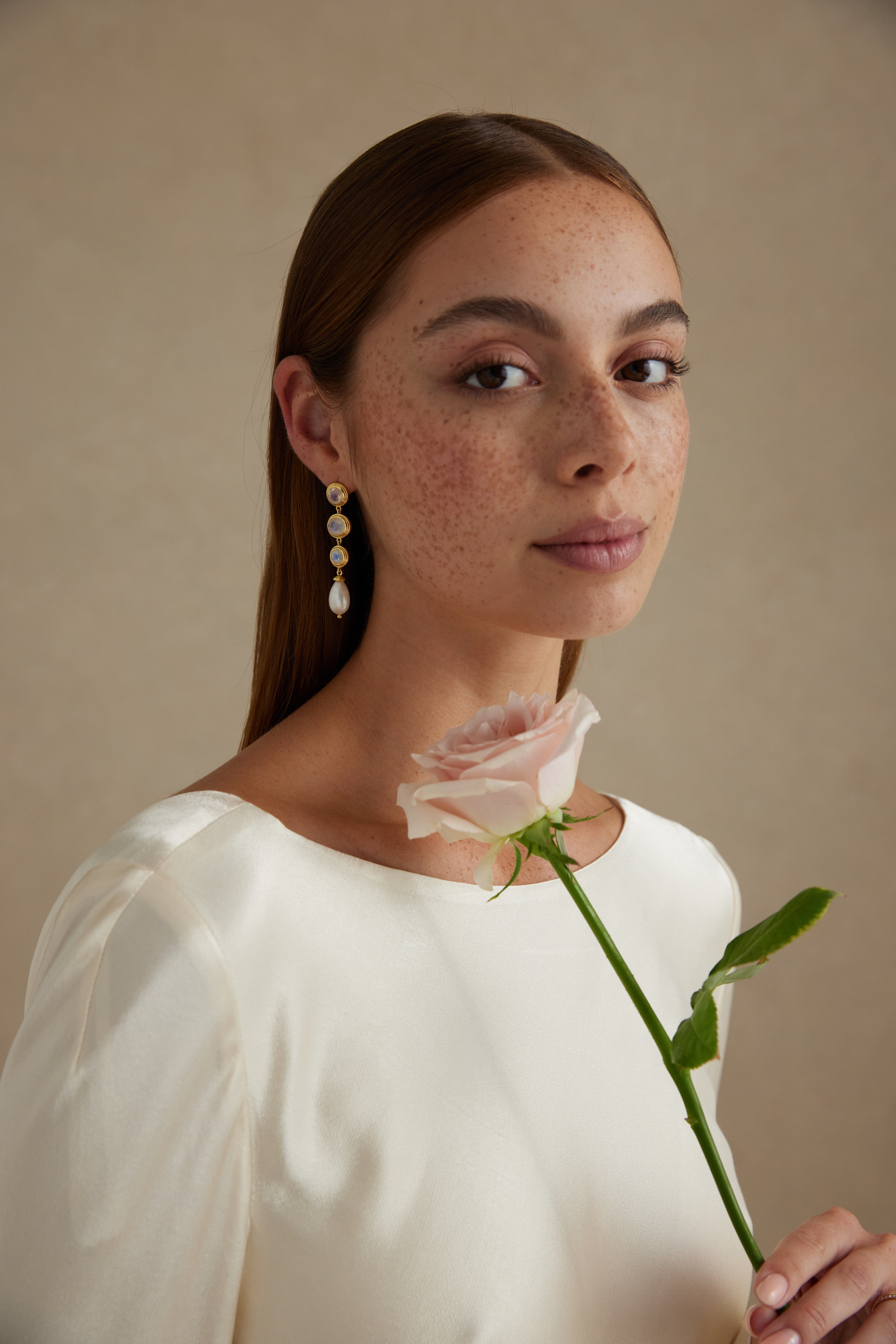 Elegant Eleanor Gold Earrings for Women - 14K Gold Plated Hoop Earrings, Perfect for Parties, Weddings & Everyday Wear