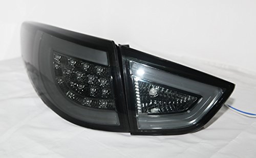 HYUNDAI Tucson IX35 LED Tail Lights (2009-2013) - Black Housing - High Visibility & Durable - Perfect for Night Driving & Custom Car Upgrades