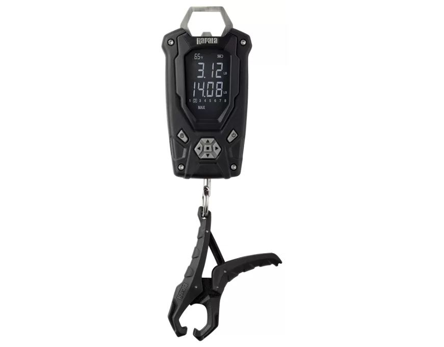 Rapala 50 lb. Digital Fish Scale with High Contrast Display - Accurate Weight Measurement for Fishing, Boating, and Outdoor Adventures