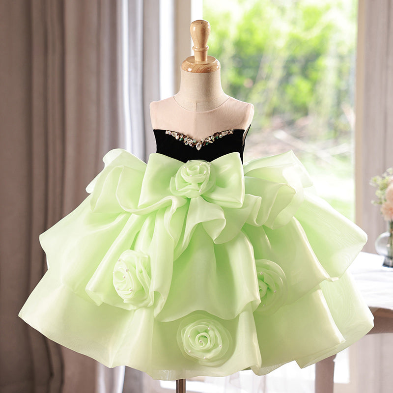 Adorable Baby Girl Pageant Dress - Toddler Princess Party Gown for Birthday, Photo Shoots & Special Occasions | Elegant Flower Girl Dress for Weddings & Events
