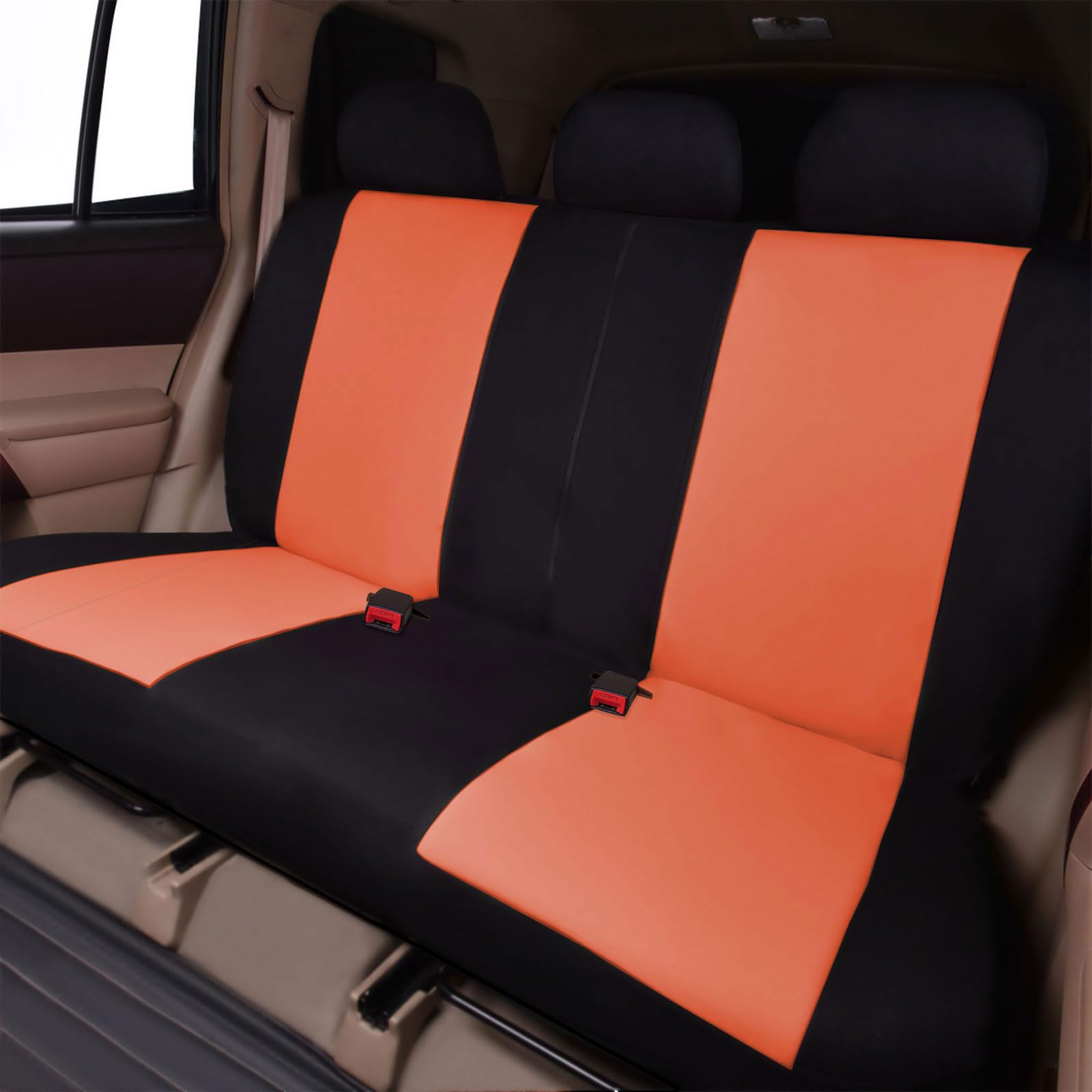 Premium Polyester Car Seat Covers for Front Seats & Rear Bench - Universal Fit for Cars, Trucks & SUVs | Easy Installation, Split Design for Classic & Modern Vehicles | Perfect for Daily Commute, Road Trips & Family Protection