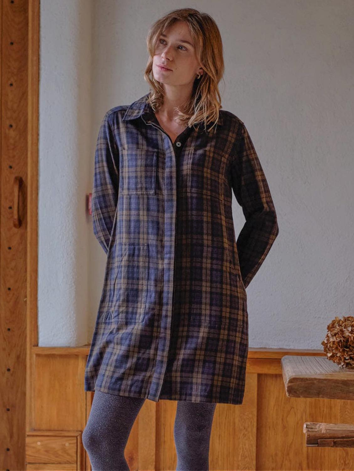 Ocean Cotton Shirt Dress for Women - Casual Summer Beach Cover Up & Loose Fit Button Down Maxi Dress | Perfect for Vacation, Beach Outings, and Everyday Wear