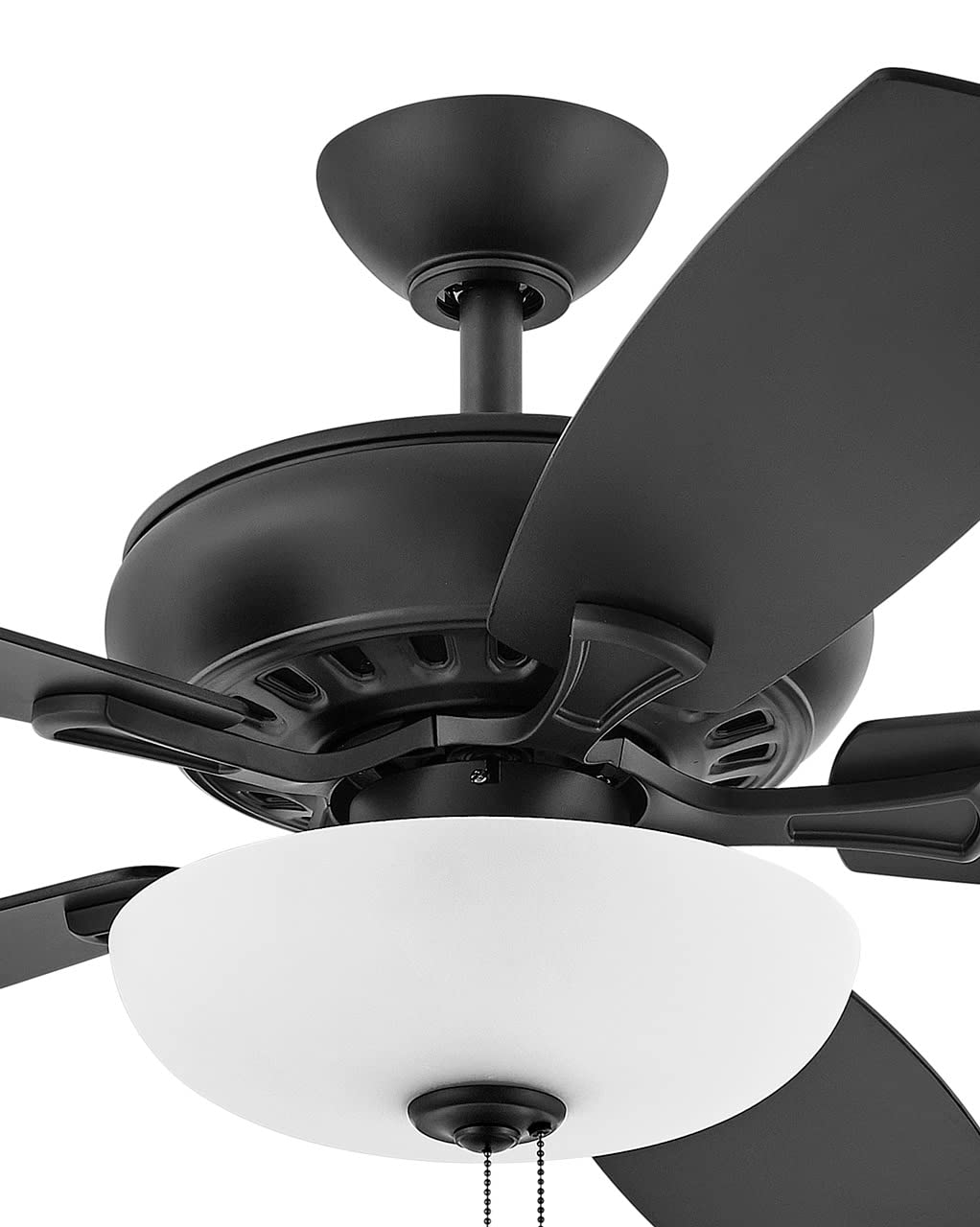 Hinkley 52 Inch Highland LED Ceiling Fan with Light - Matte Black Finish, Reversible Blades for Home Décor | Perfect for Living Room, Bedroom & Indoor Spaces