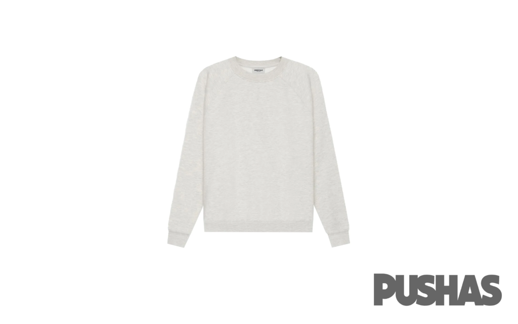 Essentials Crewneck Sweatshirt SS21 - Light Heather Oatmeal | Comfortable Casual Wear for Men & Women | Perfect for Everyday, Lounge & Streetwear Fashion