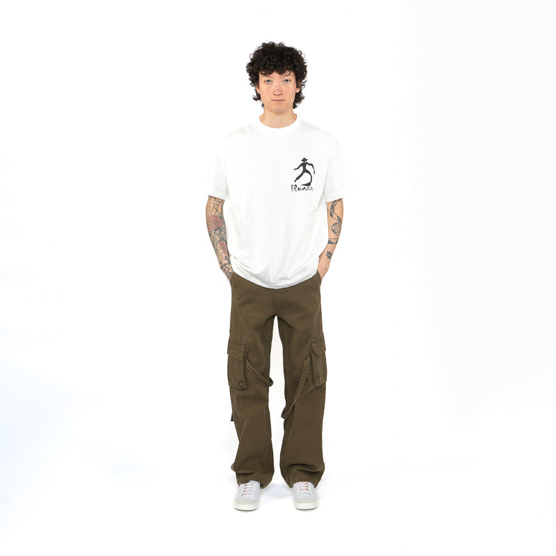 Flaneur Swirl Graphic T-Shirt for Men & Women - Soft Cotton Short Sleeve Tee - White Casual Top for Streetwear & Everyday Outfits