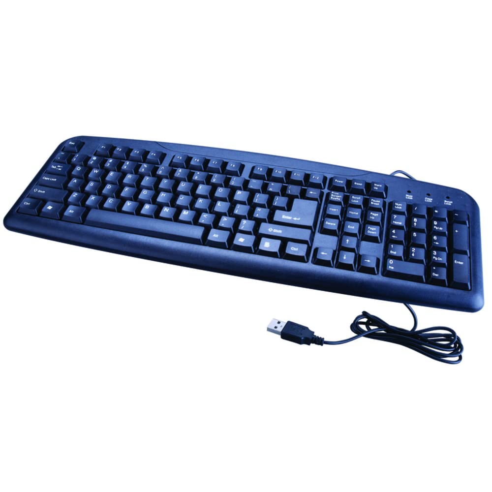 Home Plus Wireless Keyboard - 1 Pack | Ergonomic Design for Office, Gaming & Home Use | Compatible with PC, Mac & Laptop