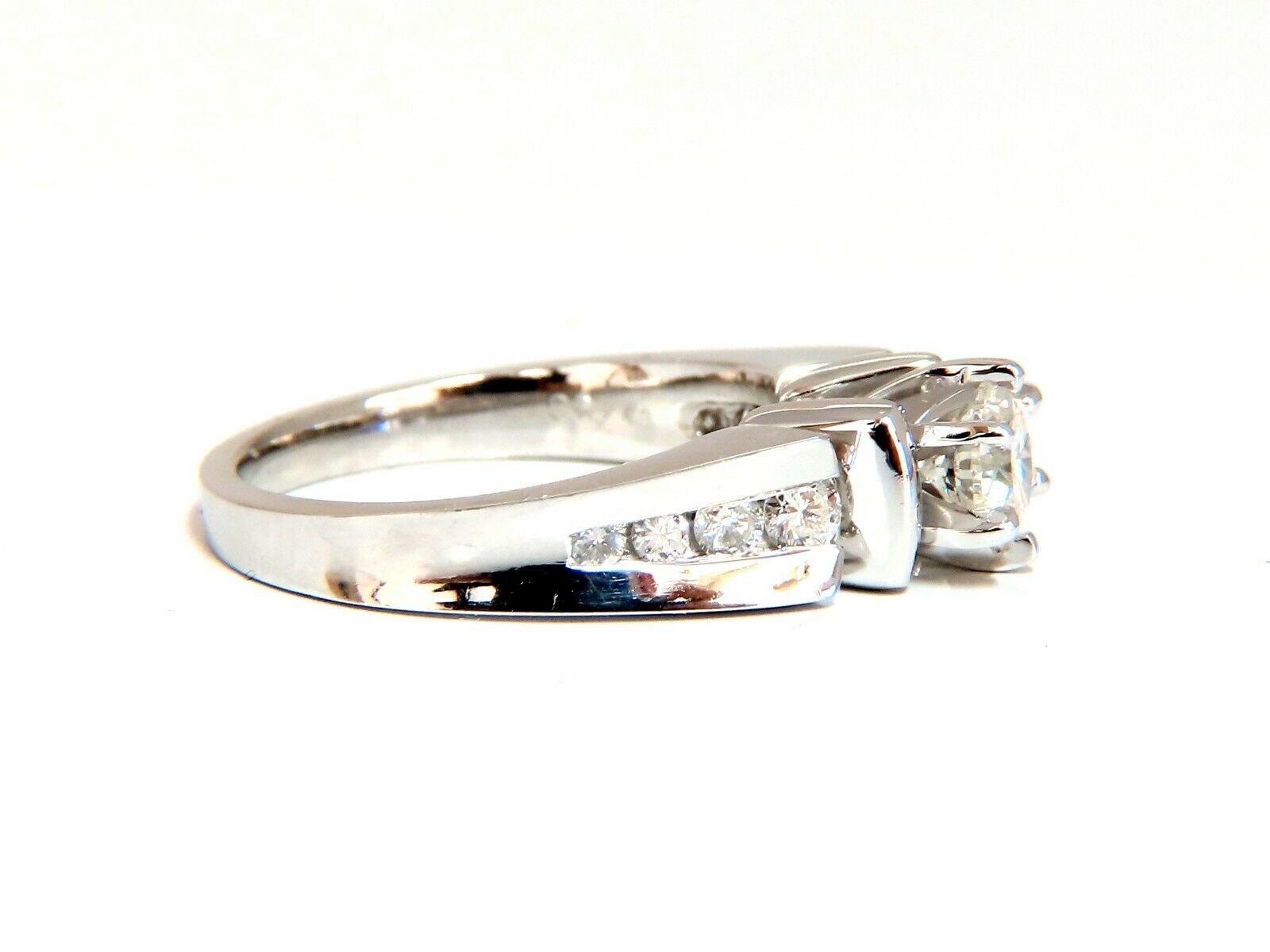 0.87ct Natural Round Diamond Engagement Ring 14K White Gold - Perfect for Proposals, Anniversaries & Special Occasions