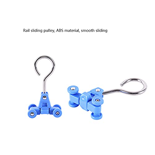 Portable IV Pole Stand with Adjustable Height & Ceiling Pulley - Medical IV Drip Hanger for Hospital, Home Care & Nursing Use
