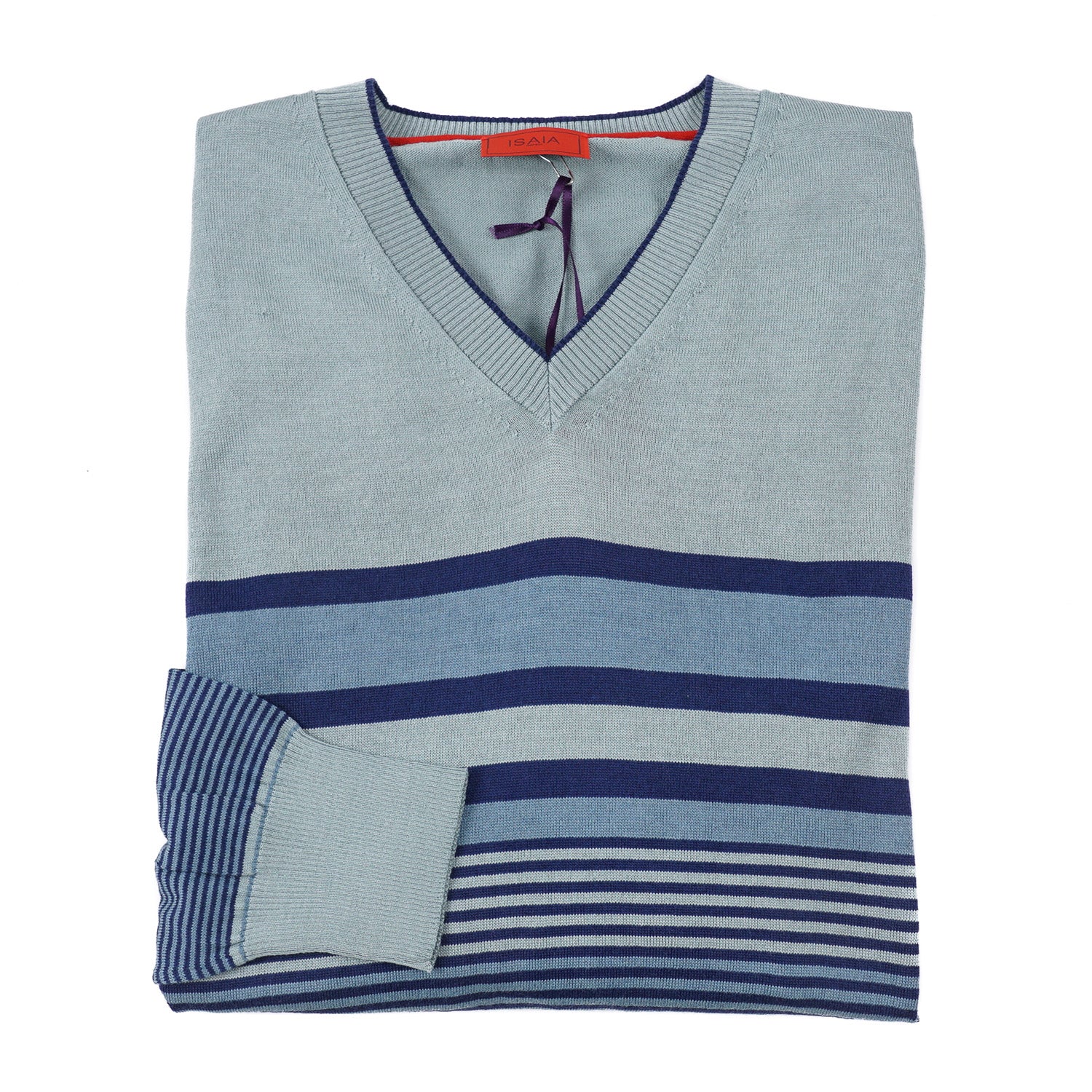 Isaia Slim Fit Superfine Silk Cotton Sweater for Men - Luxury Lightweight Knitwear for Business Casual & Date Night Outfits
