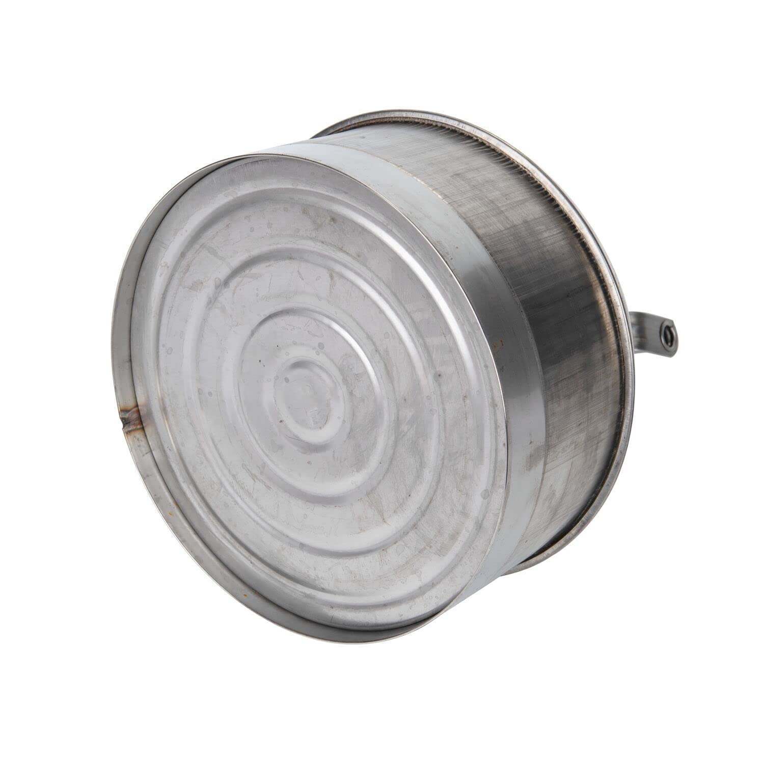 Eagle 1323 2.5 Gallon Stainless Steel 316 Safety Disposal Can - Silver | OSHA Compliant Hazardous Waste Container for Garage, Workshop & Industrial Use