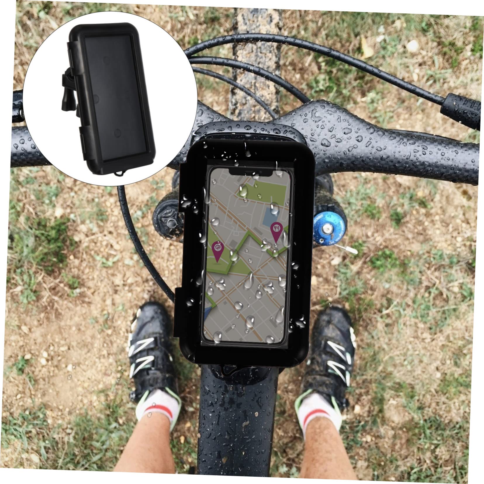 3 Pcs Waterproof Bike Motorcycle Phone Holder - Secure Mobile Cell Phone Mount for Cycling, Commuting, and Outdoor Adventures