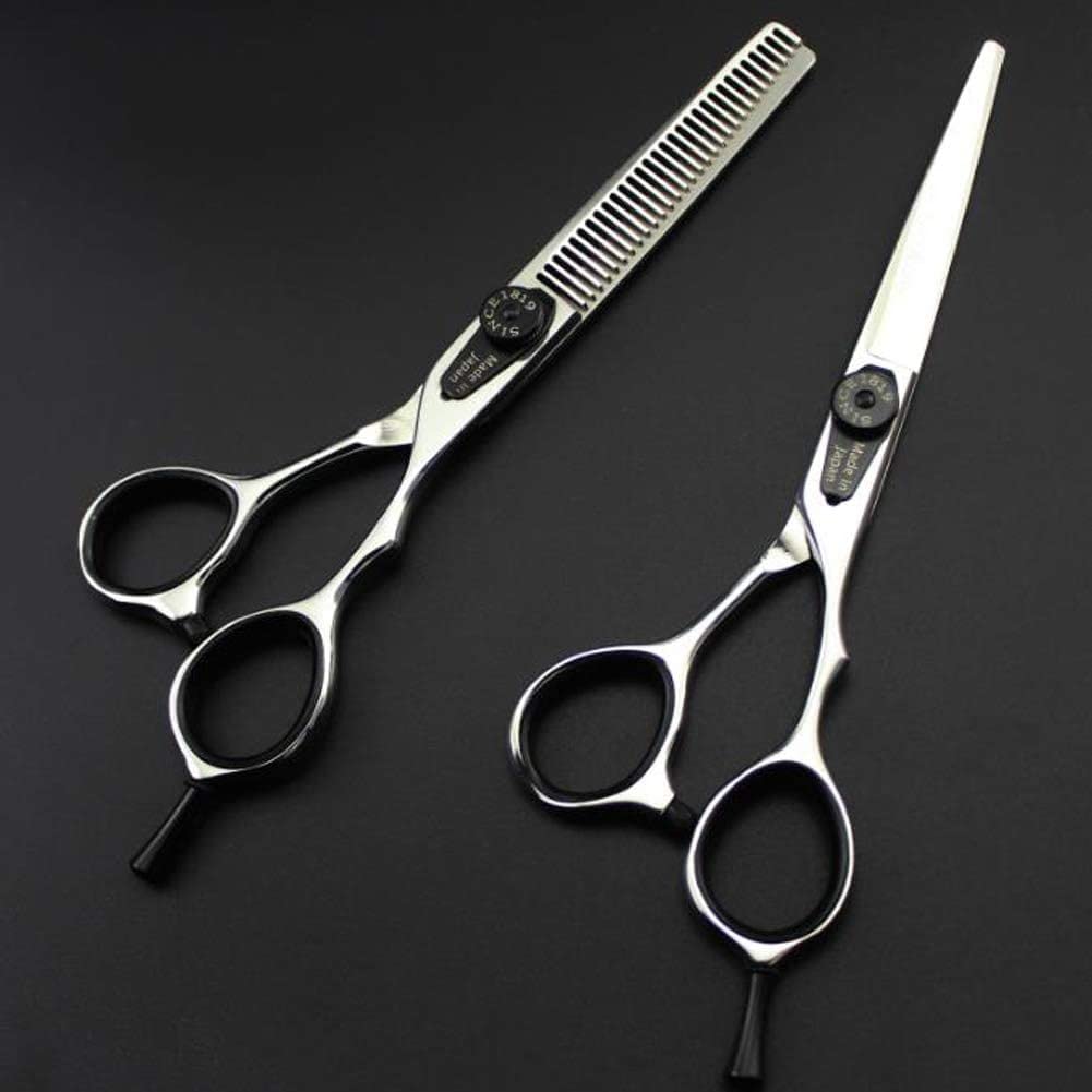 Professional 6 Inch Retro Barber Scissors Set - Luxury Hair Cutting Shears for Salon & Home Use - Flat Cut Styling Scissors for Precision Hairdressing & Grooming