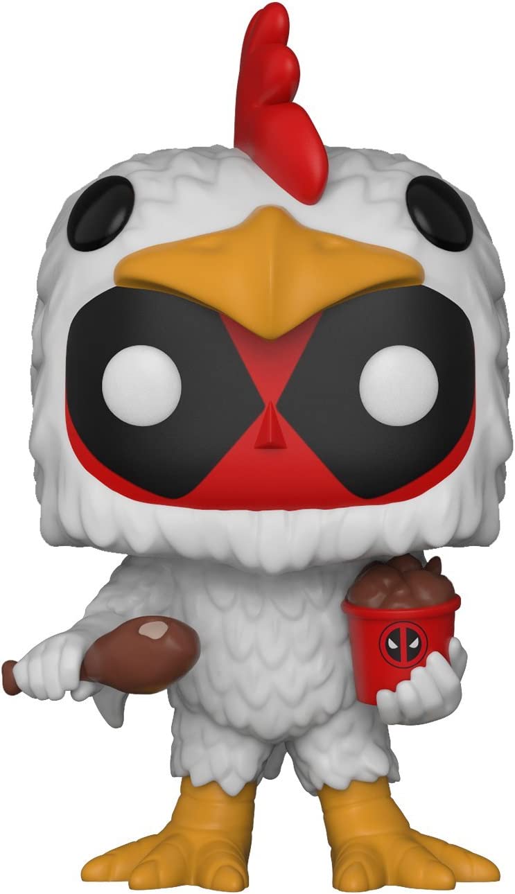 Deadpool Chicken Suit Cosplay Costume - Amazon Exclusive Collectible #323 - Perfect for Halloween, Comic Con & Marvel-Themed Parties