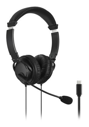 Kensington HiFi USB C Headphones with Built-in Microphone & Safe Volume Limiter | Noise Cancelling Wired Earbuds for Work, Gaming & Music (Multi-Pack Options)