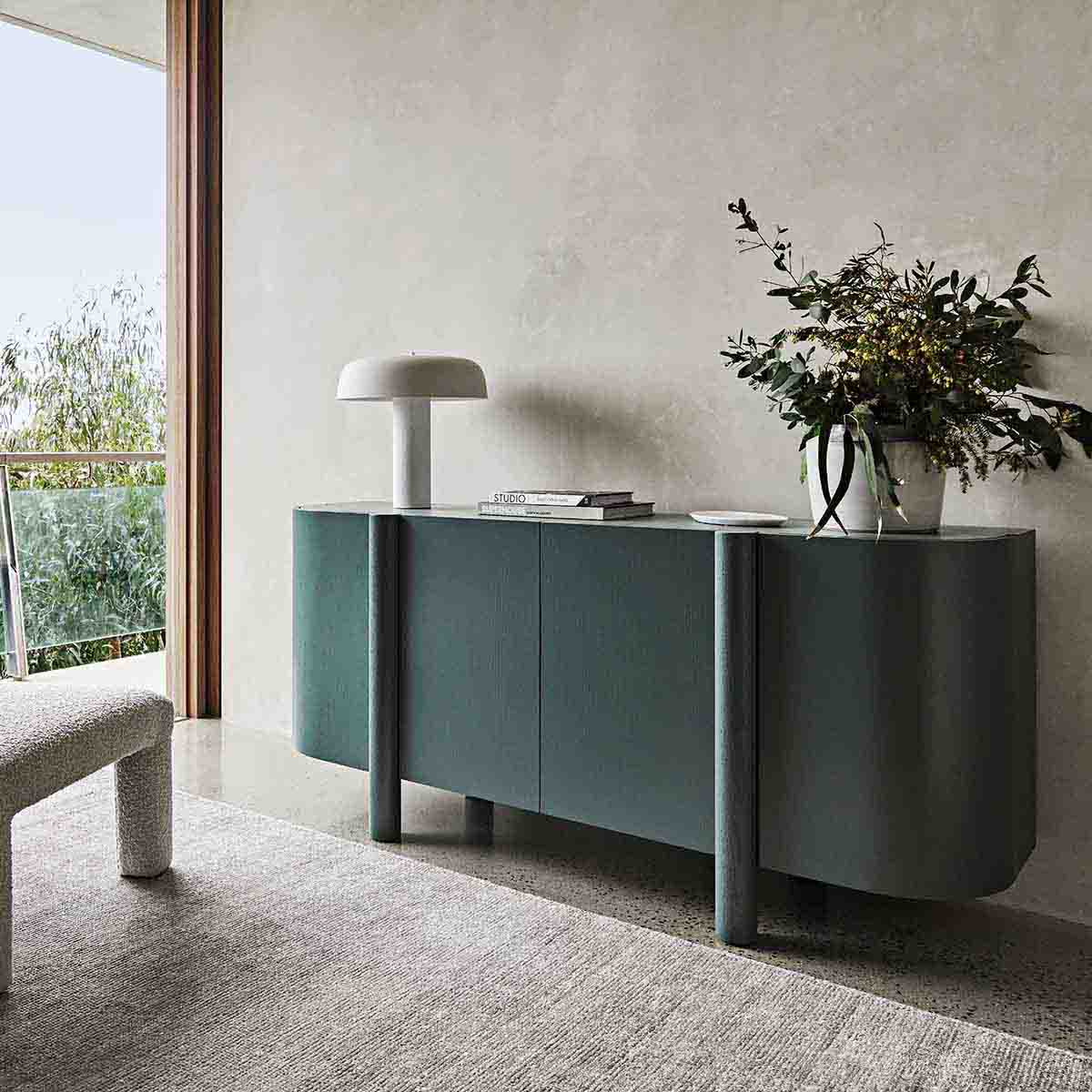 Globe West Artie Buffet - Modern Wood Sideboard with Storage for Dining Room & Living Room - Perfect for Entertaining & Home Organization