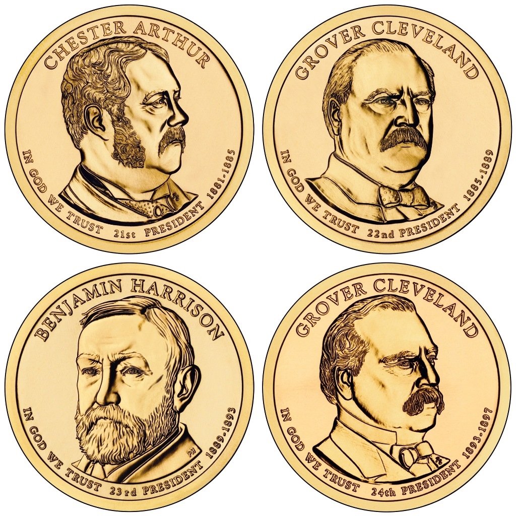 2012 P & D Presidential Dollar 8-Coin Set - Uncirculated US Mint Coins for Collectors | Perfect for Coin Collections, Gifts & Historical Investments