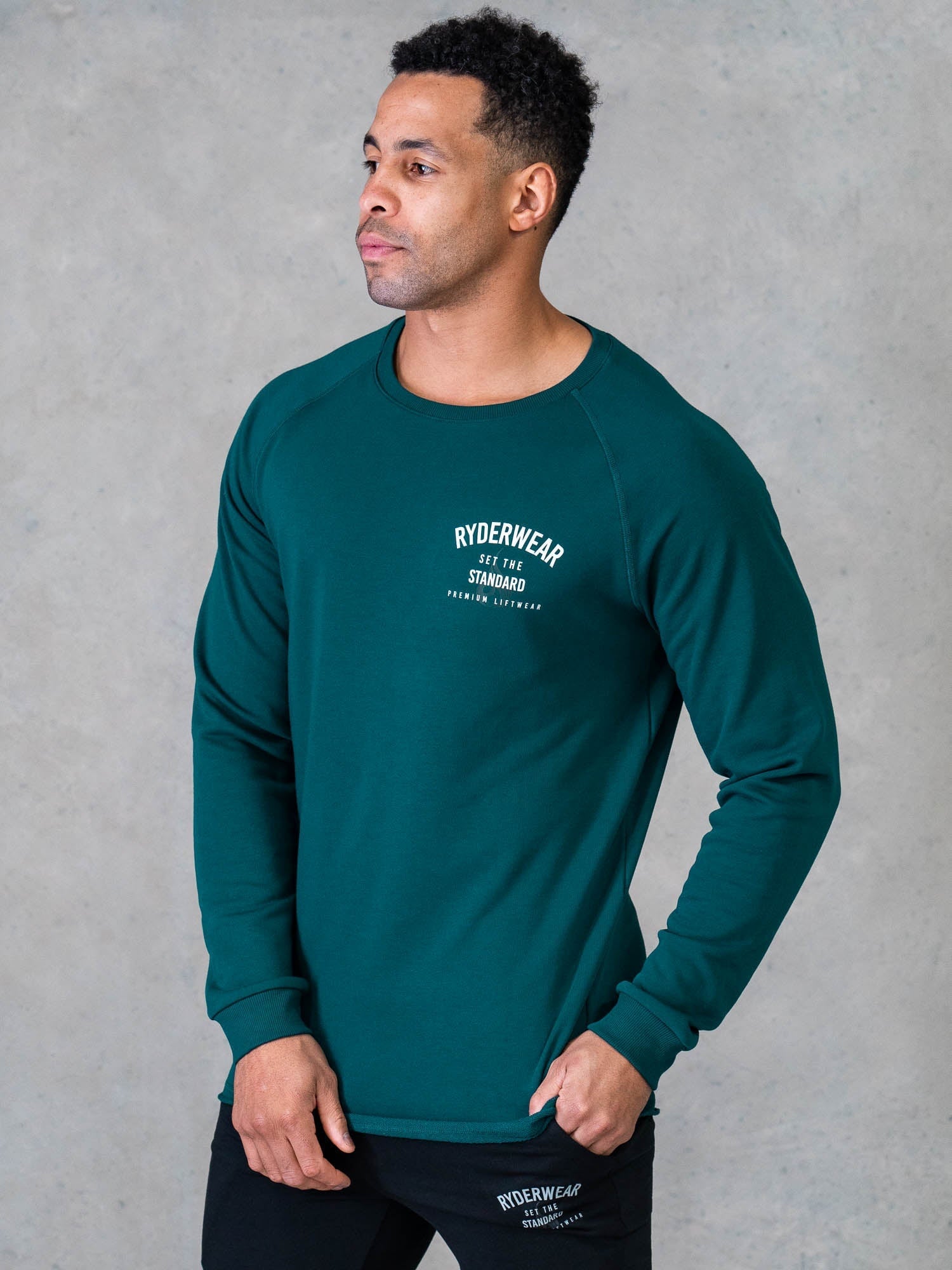 Legacy Crewneck Sweatshirt - Emerald Green | Comfortable & Stylish Pullover for Men & Women | Perfect for Casual Wear, Outdoors & Layering
