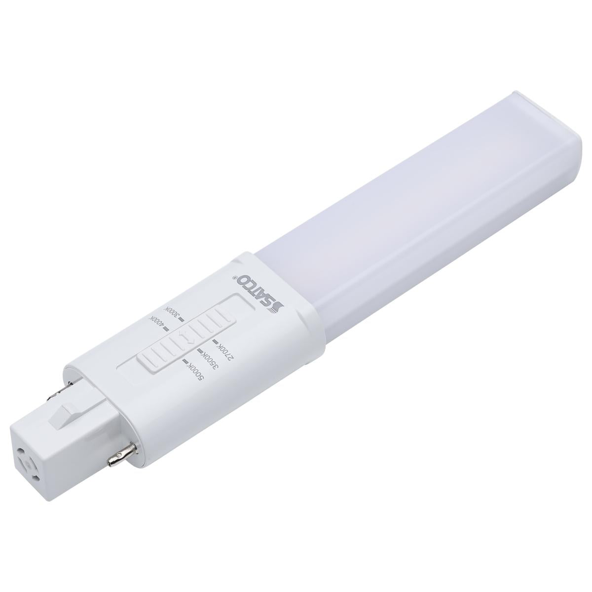 2 Pin PL LED Bulb 5W 500 Lumens - Ballast Bypass Compatible - 2700K|3000K|3500K|4000K|5000K Color Temperature - G23 Base - Energy Saving Light for Under Cabinet, Vanity Mirror, and Small Fixtures