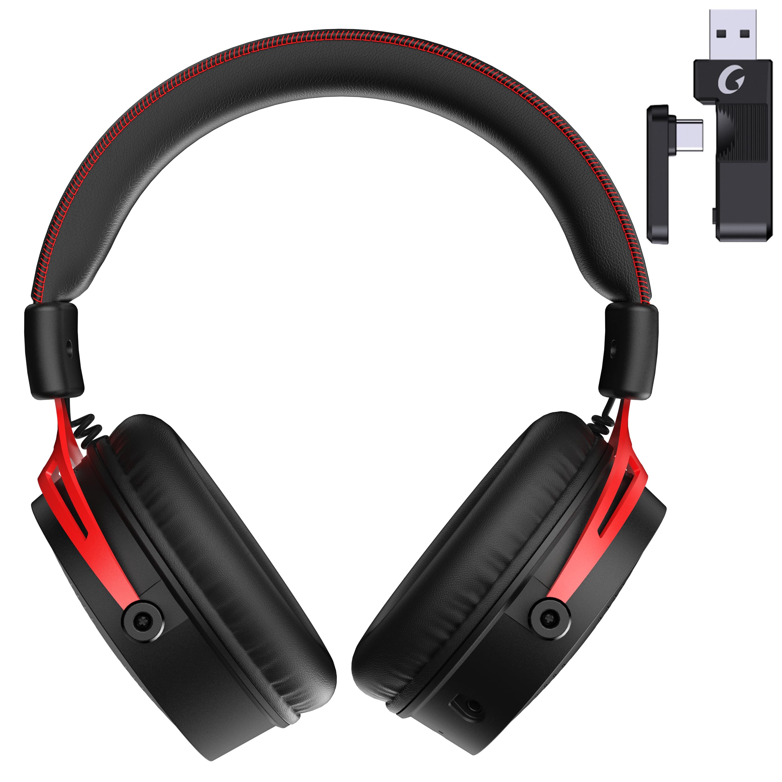 2.4GHz Wireless Gaming Headset with Microphone - Noise Cancelling Over-Ear Headphones for PC, PS5, PS4, Xbox - Comfortable for Long Gaming Sessions & Online Chatting