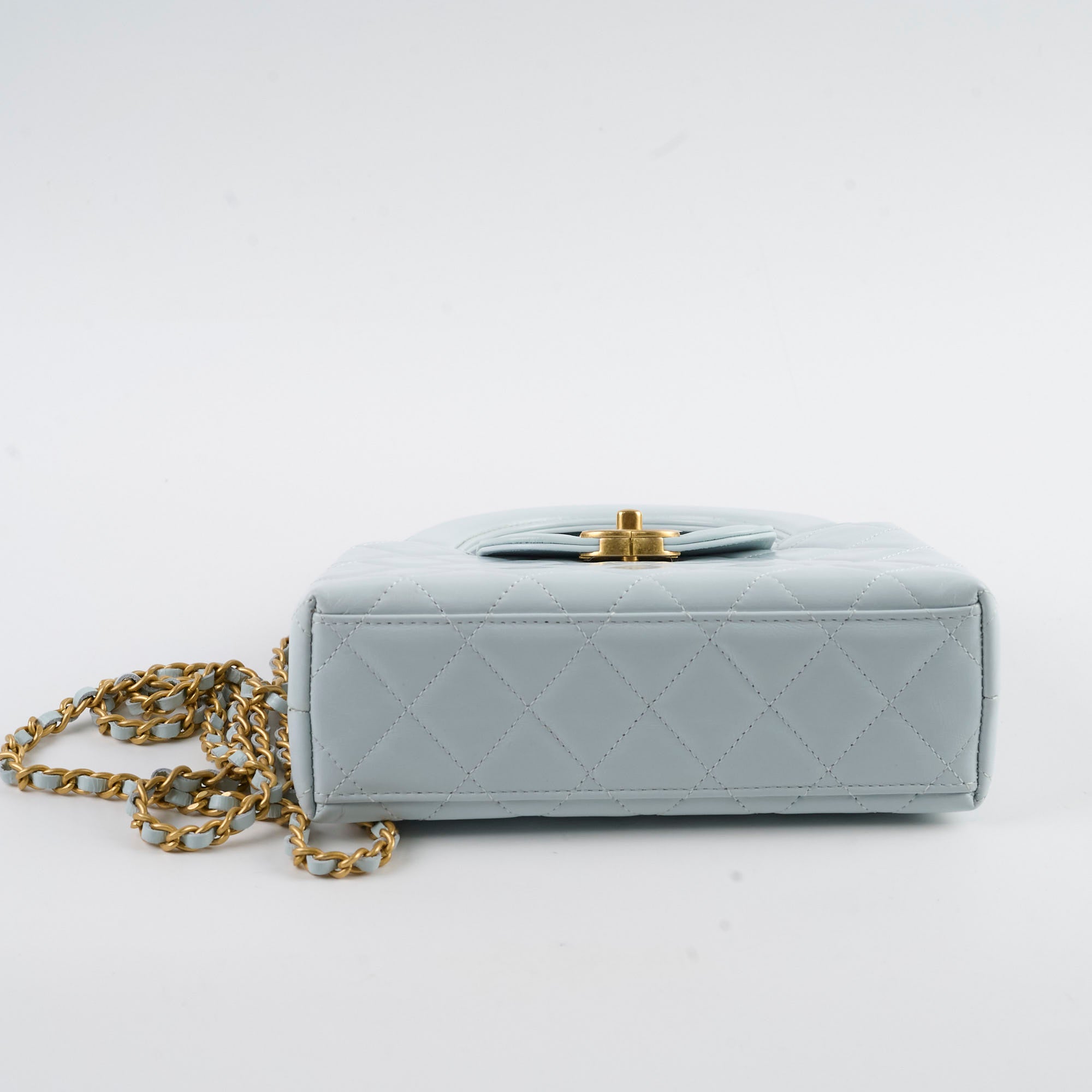 Authentic Chanel Mini Kelly Bag in Blue Calfskin with Microchip - Luxury Crossbody Purse for Women, Perfect for Date Nights & Special Occasions