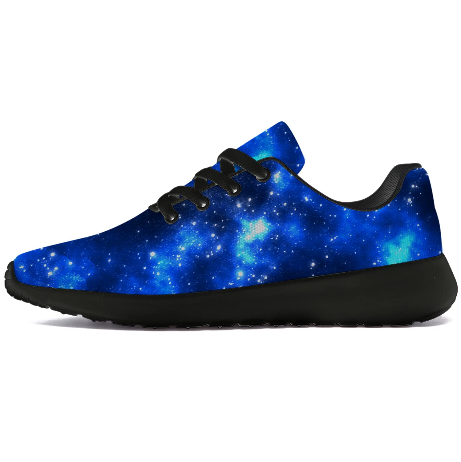 **Men's & Women's Galaxy Running Shoes - Lightweight Walking Tennis Sneakers with Cosmic Nebula Design - Navy Blue & Black - Size 11 Men/13 Women - Perfect for Jogging, Gym Workouts & Casual Wear**