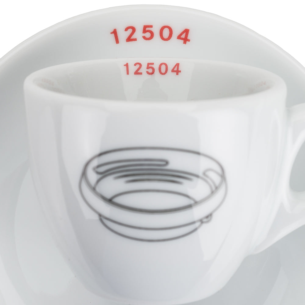 Premium Italian Porcelain Espresso Cups Set of 4 with Lens Hood Design - Perfect for Home Coffee Bars, Gifts & Professional Photography Studios