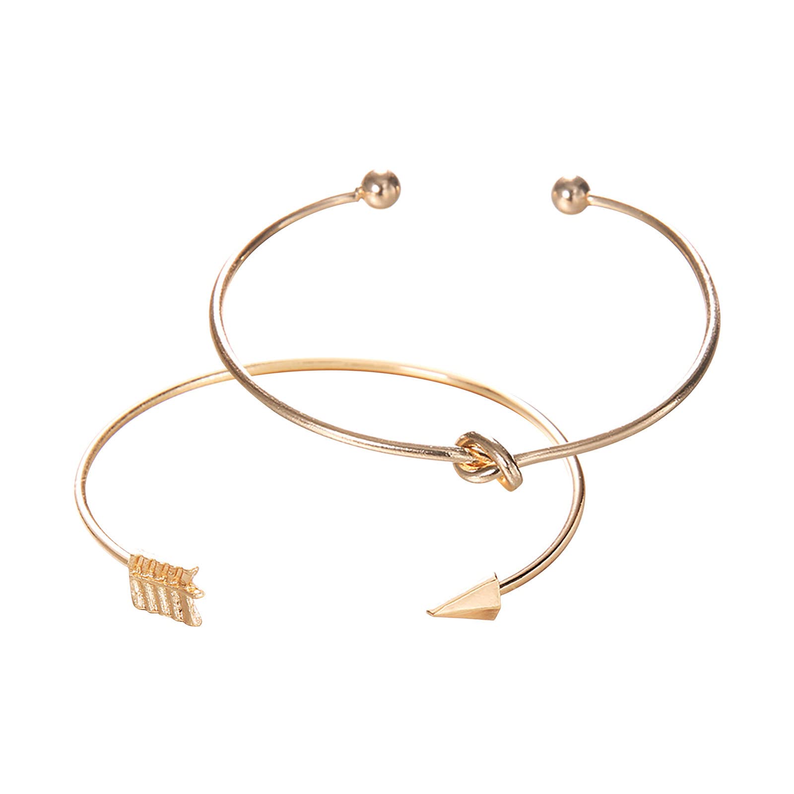 Stylish Women's Knotted Open Bracelet Set - Trendy Boho Beaded Jewelry for Everyday Wear & Gift Giving | Perfect for Casual Outfits, Office Wear & Special Occasions