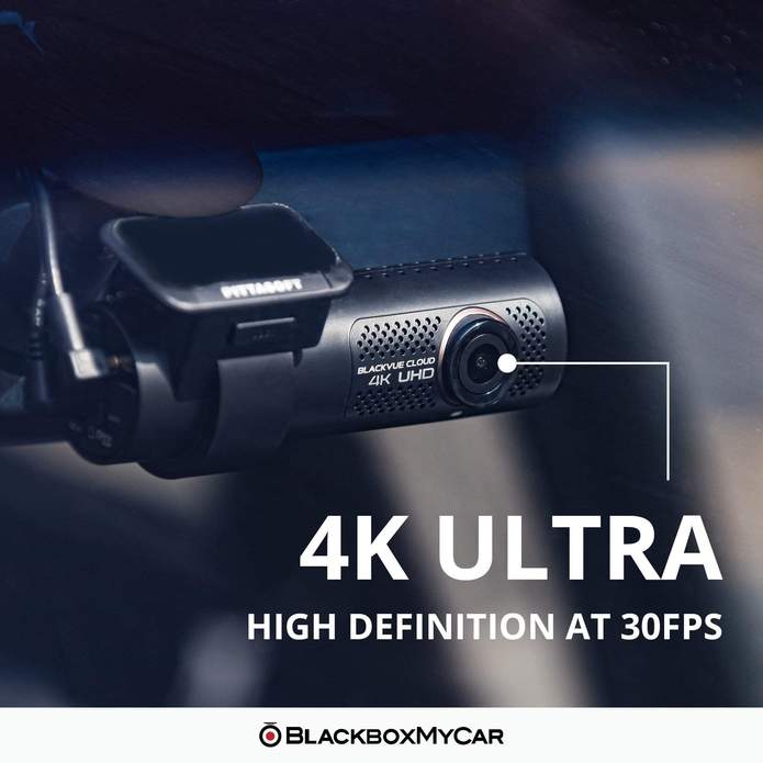 BLACKVUE DR900X-2CH PLUS 64GB 4K UHD Dual Channel Dash Cam with Built-in GPS & WiFi - 64GB SD Card Included for Continuous Recording - Perfect for Truckers, Rideshare Drivers & Fleet Vehicles
