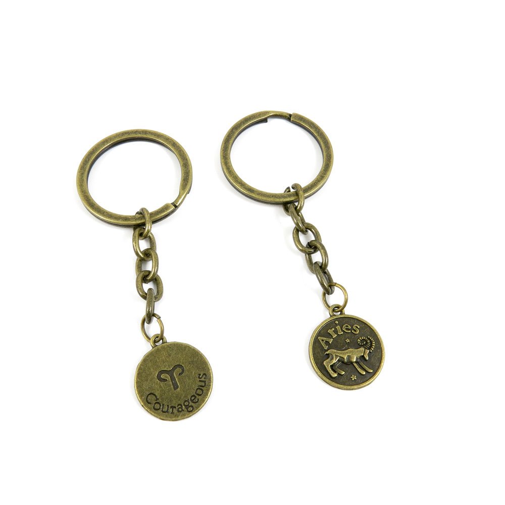 Stylish Zodiac Aries Keychain - Fashion Jewelry Keyring for Car Keys, Door Keys & Key Tags - Bulk Wholesale Supplier (Perfect for Gifts, Key Organization & Personal Accessories)