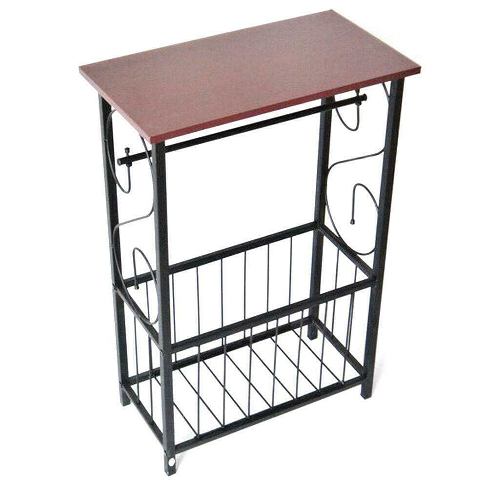 Banl End Sofa Table Holder - Magazine Stand Storage Rack, Bathroom Organizer with Shelves for Home & Closet Organization - Perfect for Living Room, Bathroom & Bedroom Storage Solutions