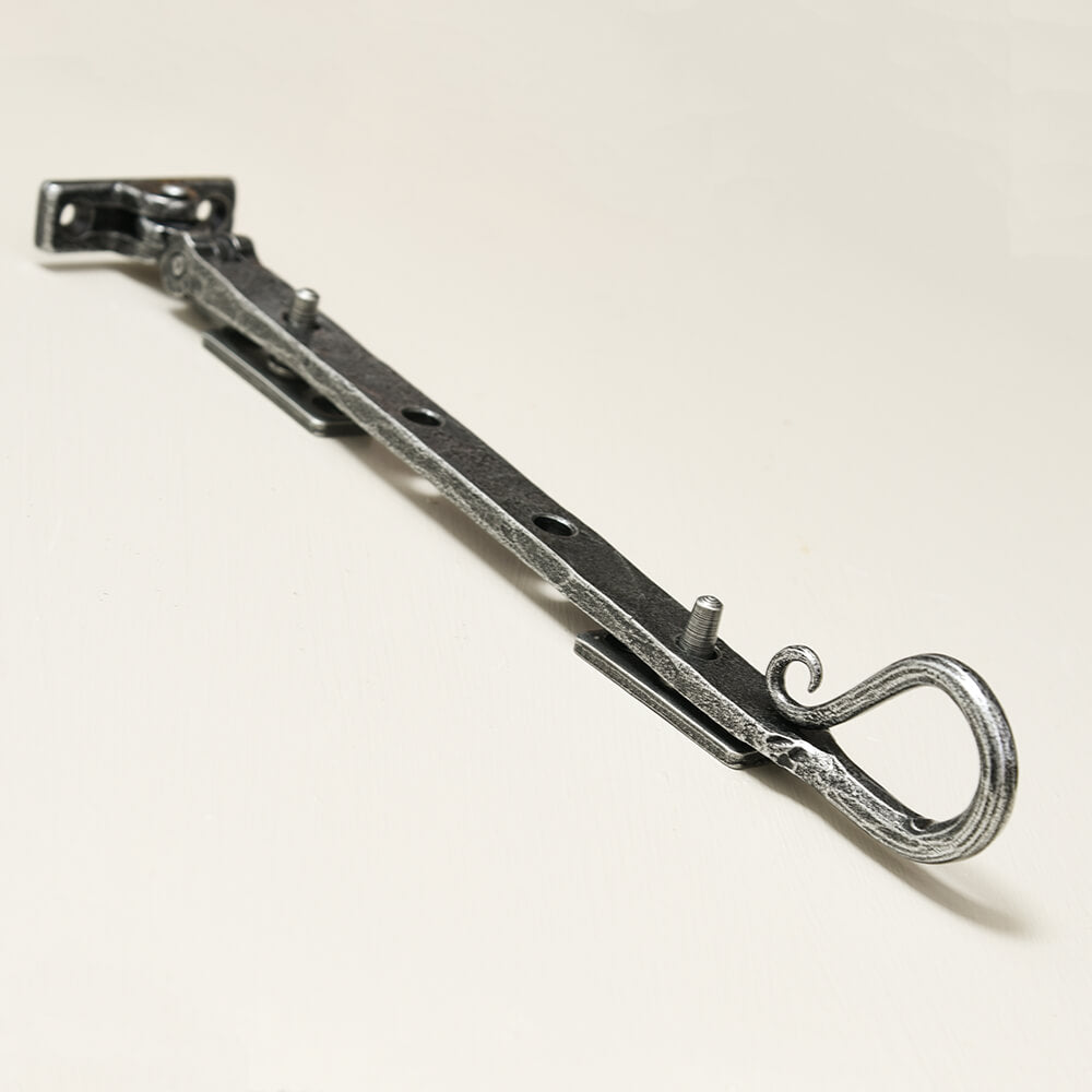 Antique Pewter Shepherds Crook Casement Window Stay - Vintage Style for Farmhouse & Cottage Windows - Perfect for Home Decor & DIY Projects
