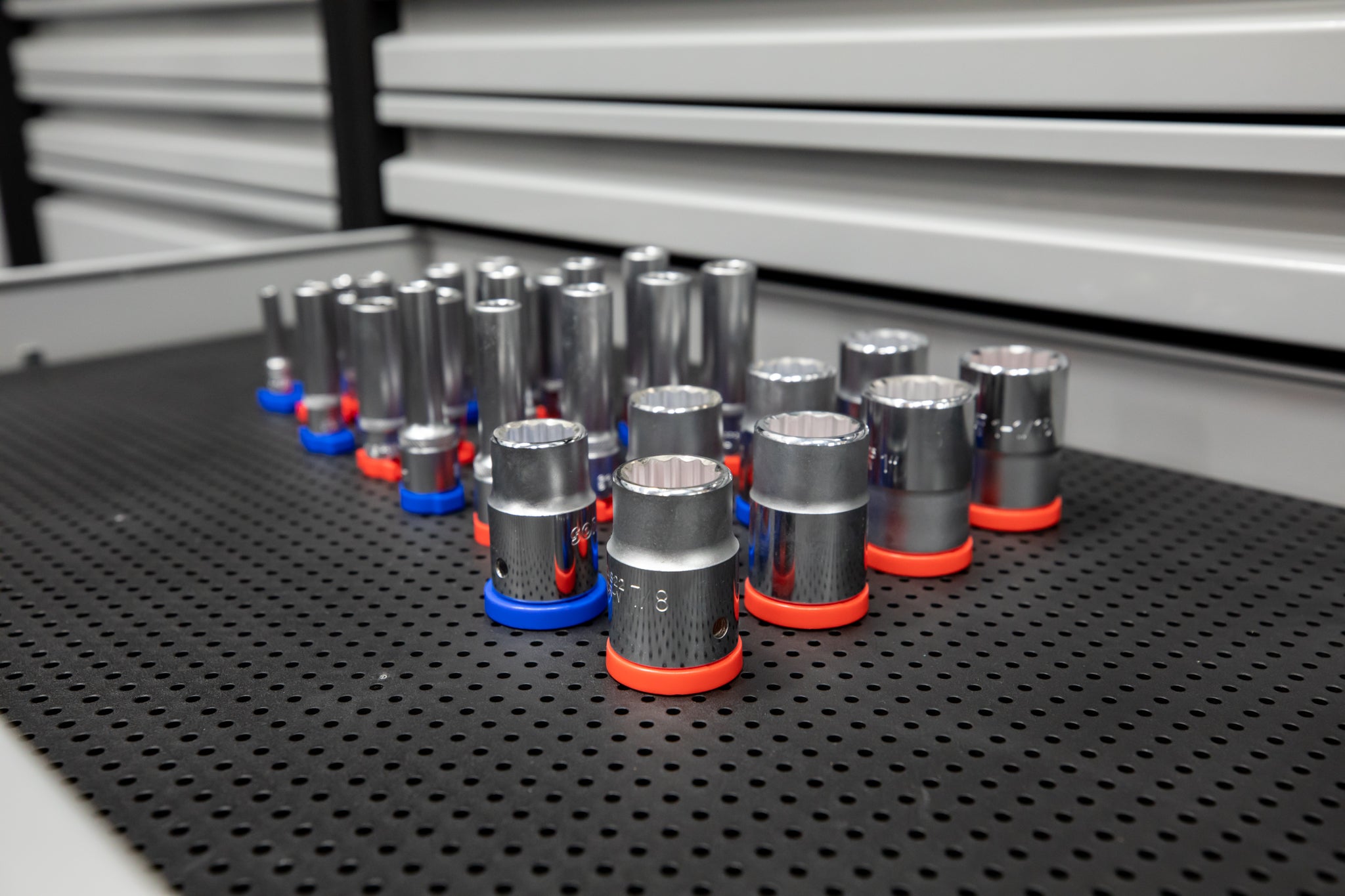 Tool Grid Socket Holder - Heavy Duty Organizer for Wrench Sockets - Perfect for Garage, Workshop & DIY Tool Storage