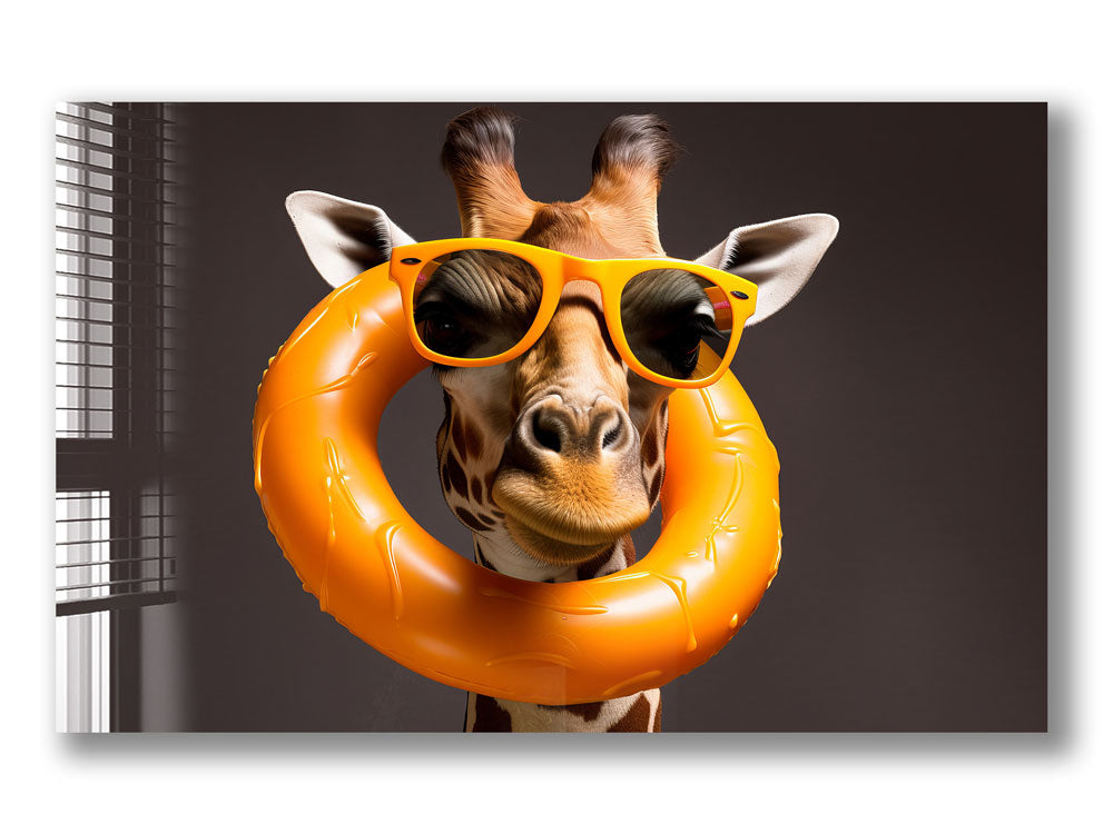 Giraffe Can Swim Too - Fun Animal Swimming Float for Kids Pool & Beach Play | Perfect for Summer Water Activities