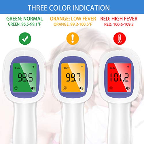 Non-Contact Infrared Baby Thermometer for Fever - Accurate Digital Forehead Thermometer for Kids & Adults - Perfect for Home, Nursery & Travel Use