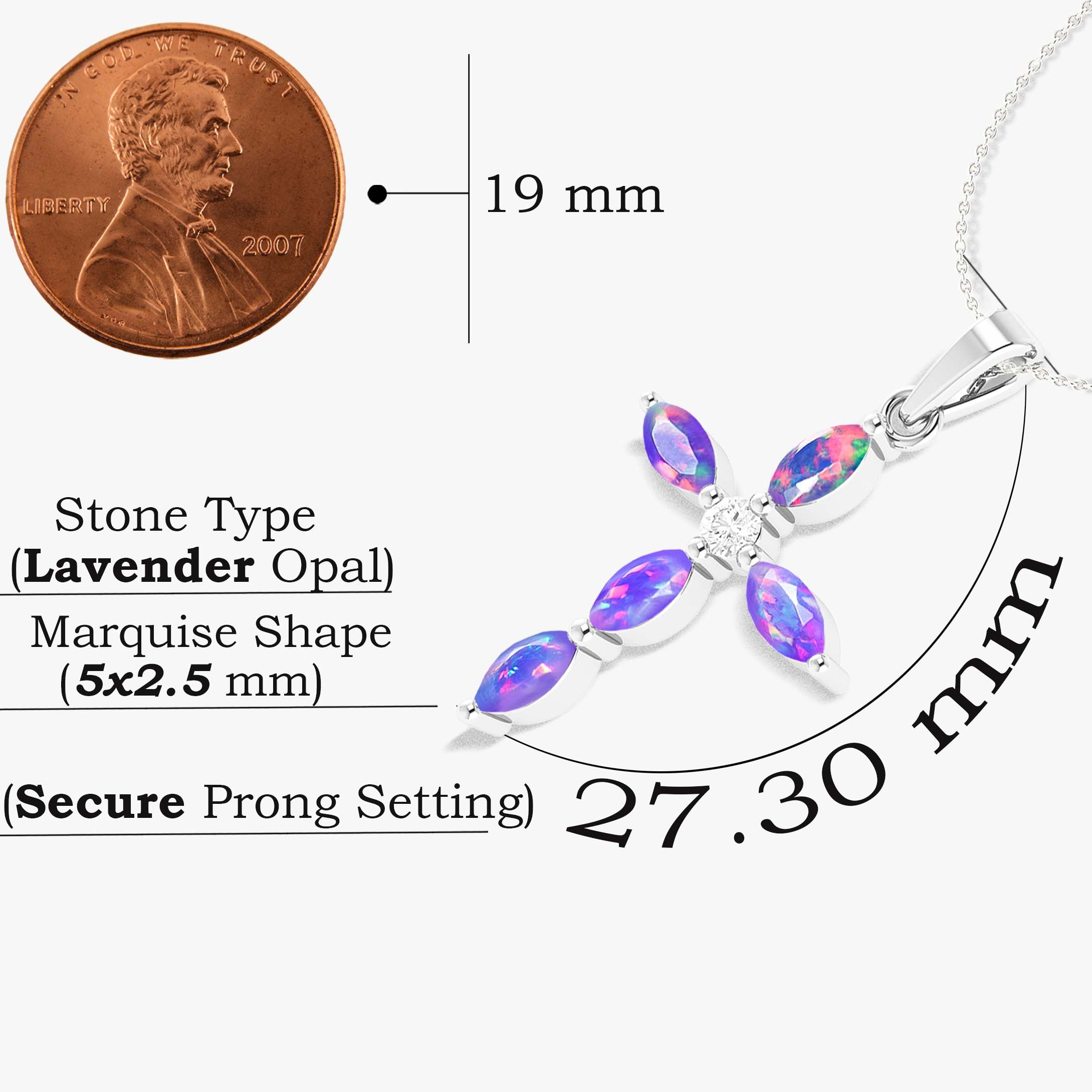 Natural Multi Fire Opal Marquise Shape Gemstone Pendant Necklace | Elegant Jewelry for Women | Perfect for Weddings, Parties & Special Occasions