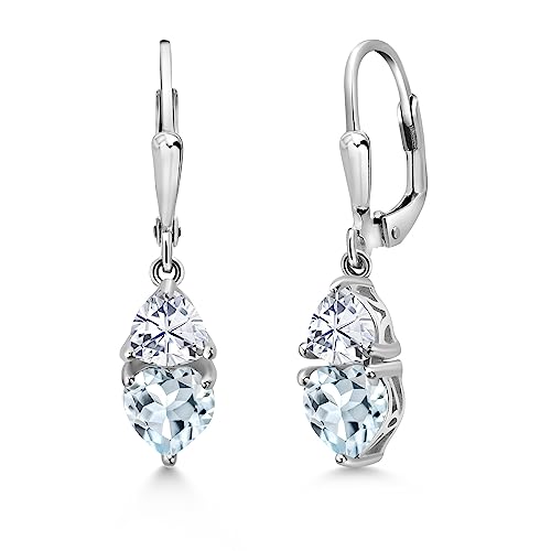 Aquamarine and Moissanite