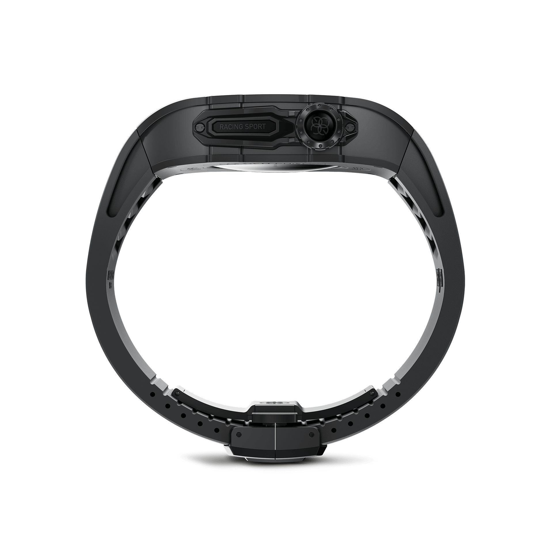 Apple Watch Case - RSTII45 Black on Black Protective Cover for Apple Watch Series 7/6/5/4/3/SE - Slim Fit Durable TPU Case for Everyday Use, Workouts & Outdoor Activities