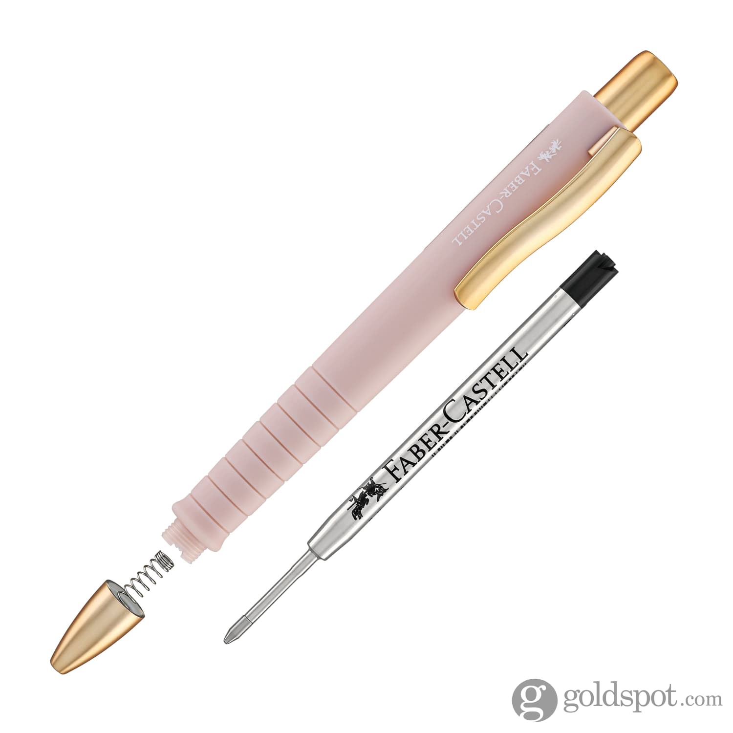 Faber-Castell Poly Ball Ballpoint Pen - Pale Rose | Smooth Writing, Comfort Grip | Perfect for Office, School & Note-Taking