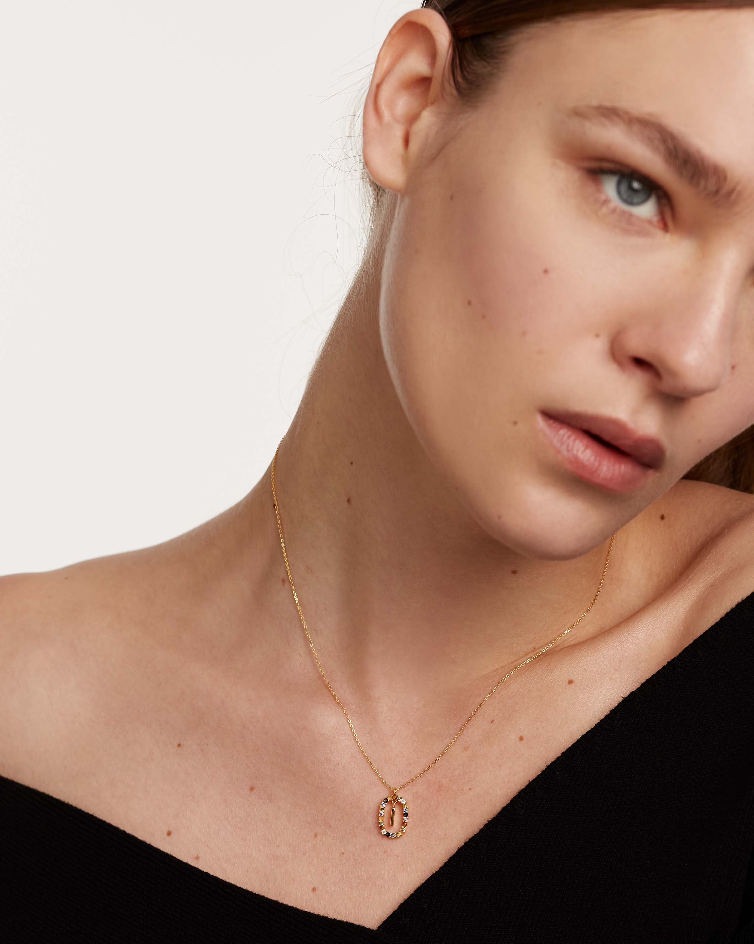 Letter I Necklace - Personalized Initial Necklace for Women, Sterling Silver or Gold Plated, Dainty & Elegant Jewelry Gift - Perfect for Birthdays, Anniversaries, and Everyday Wear