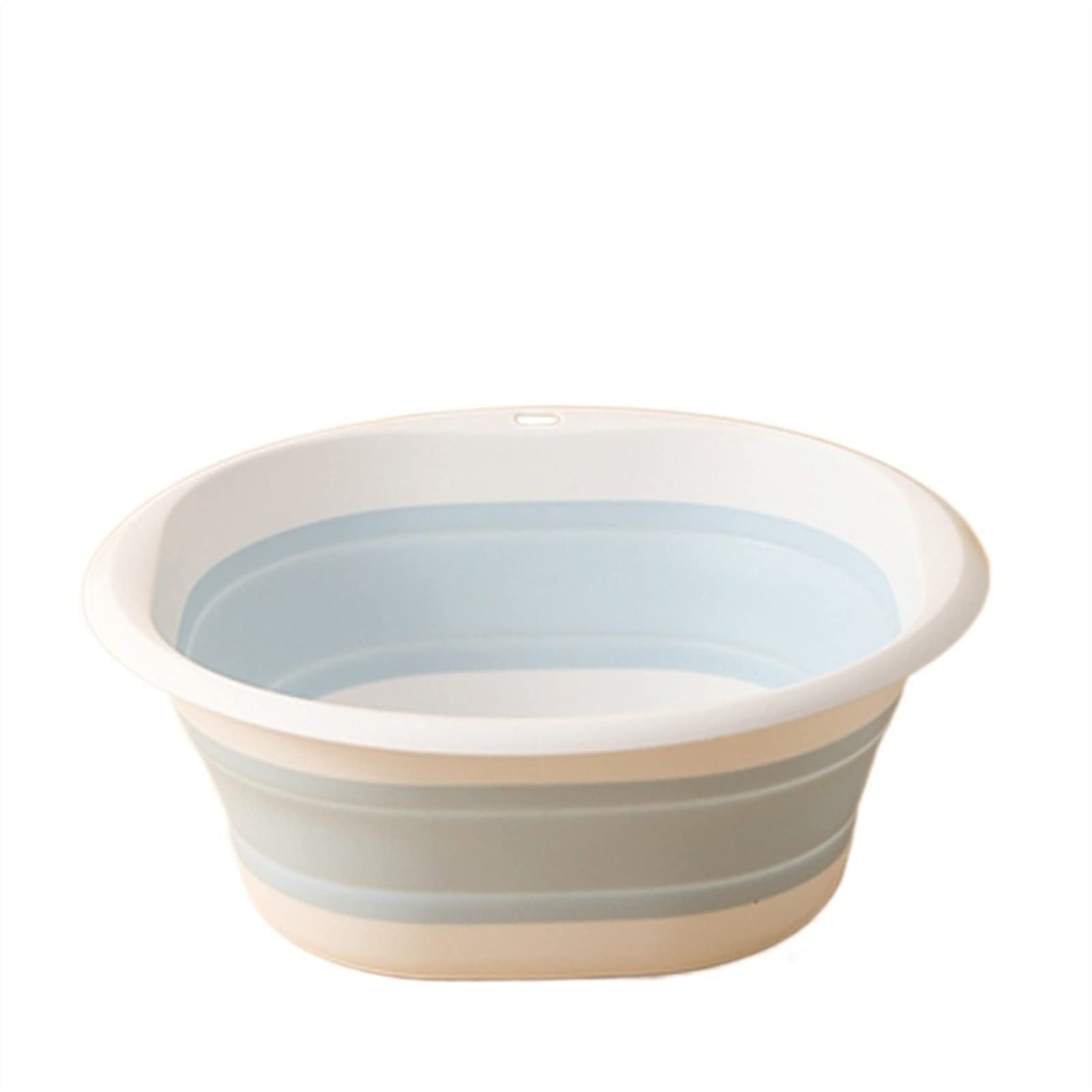 ONGHAHYIS Collapsible Wash Basin - Foldable Plastic Laundry Tub for Travel, Camping & Home Use - Portable Sink for Bathroom, Kitchen & Outdoor - 2 Sizes (Light Blue) - Perfect for Washing Clothes, Dishes & Camping Essentials