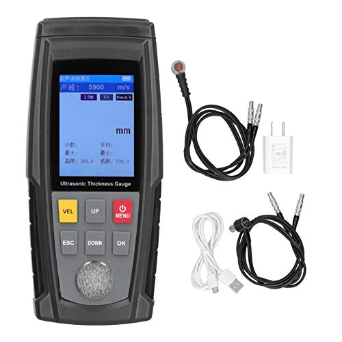 Digital Thickness Gauge 1-300mm | Precision Thickness Measuring Tool for Metal, Glass, Plastic & Ceramic | Handheld Thickness Tester with LCD Display | Ideal for Quality Control, Manufacturing & DIY Projects