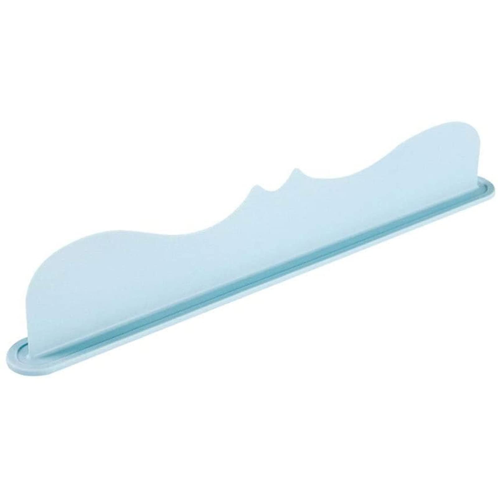 Muuunann Silicone Sink Splash Guard - Kitchen & Bathroom Water Protector with Suction Cups for Splash-Free Cleaning (Blue)
