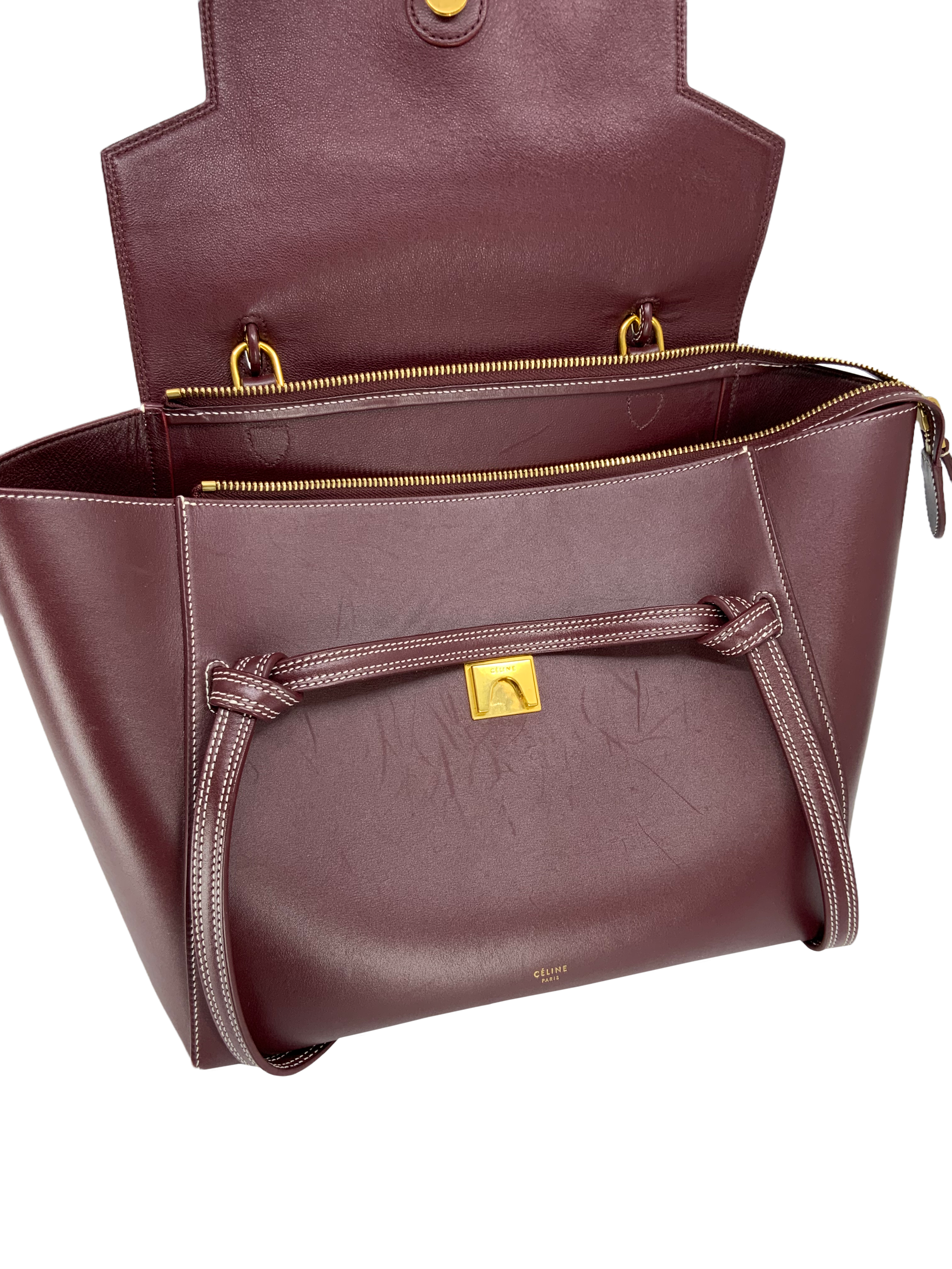 CELINE Smooth Calfskin Leather Mini Belt Bag - Stylish Crossbody Purse for Women | Perfect for Everyday Use, Travel & Date Nights