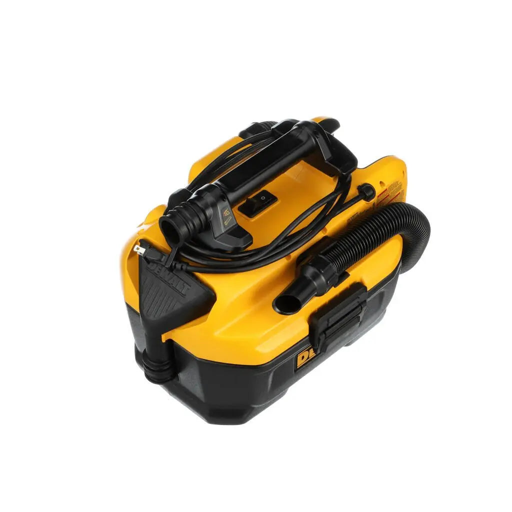 DEWALT DCV581H 20V/110V Cordless Wet/Dry Vacuum Cleaner - Powerful Portable Shop Vac for Home, Garage, and Car Cleaning
