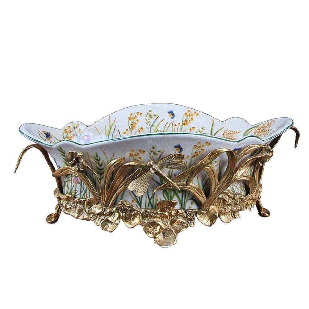 LLSS European Ceramic Fruit Basket Plate - Elegant Home Decor for Coffee Table, Fruit Display & Decorative Bowl | Perfect for Dining, Entertaining & Kitchen Decor