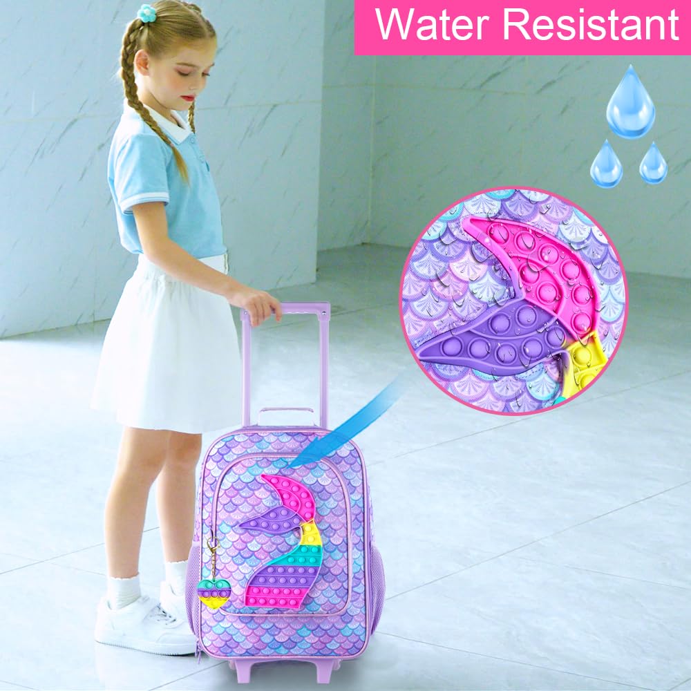 AGSDON Kids Luggage with Rolling Wheels - Cute Travel Suitcase for Boys & Girls, Toddler Carry-On Bag for Airplane, Road Trips & Family Vacations